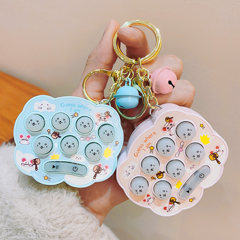 Creative Cloud Gopher Machine Keychain 學生 Sch 創意雲朵地鼠機鑰匙扣書包挂件 | 蝦皮購物