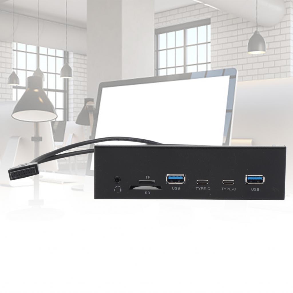 哈哈前面板 USB 集線器 USB3.2 GEN1 19PIN + 聲音 9 針輸入金屬 5Gbps 光驅擴展與 GL3 | 蝦皮購物