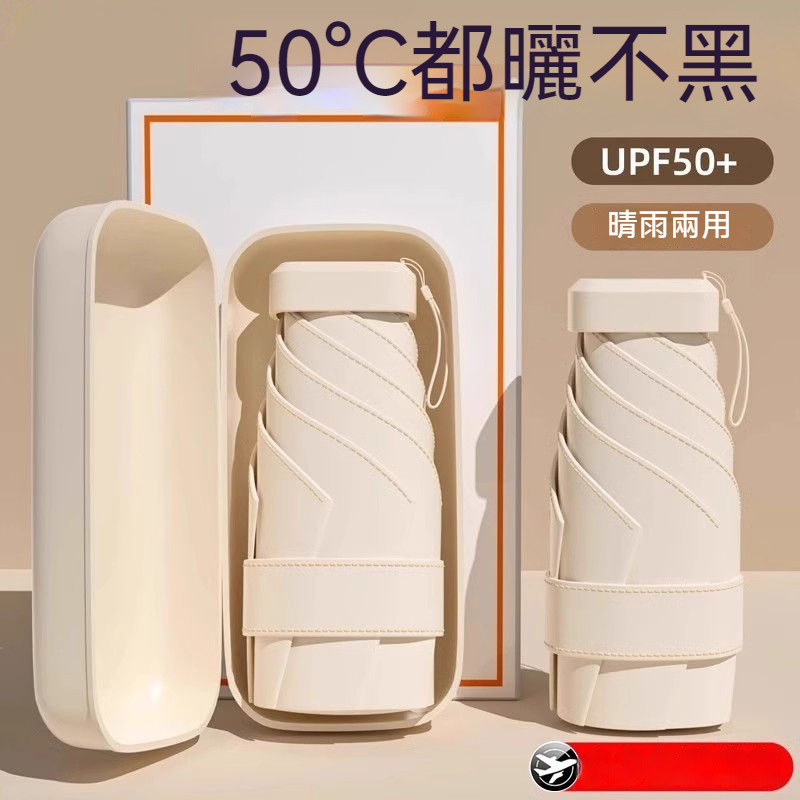 迷你膠囊傘 便攜口袋傘 便攜小巧 防紫外線 卡片雨傘 晴雨兩用遮陽傘 防曬膠囊傘 迷你五折太陽傘 遮陽傘 FTYH | 蝦皮購物