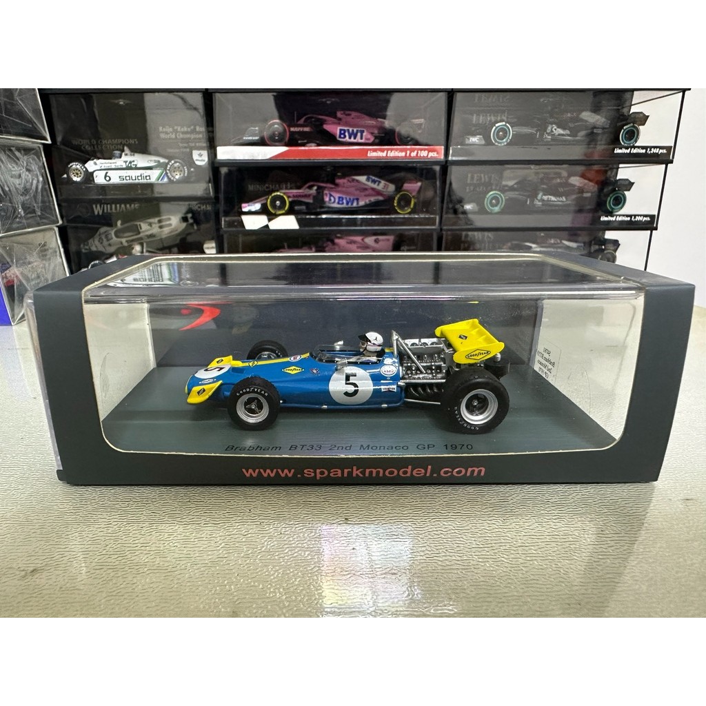 SPARK 1/43 S4341 Brabham BT33 Ford-Cosworth #8 Austrian GP 1971 Tim Schenken