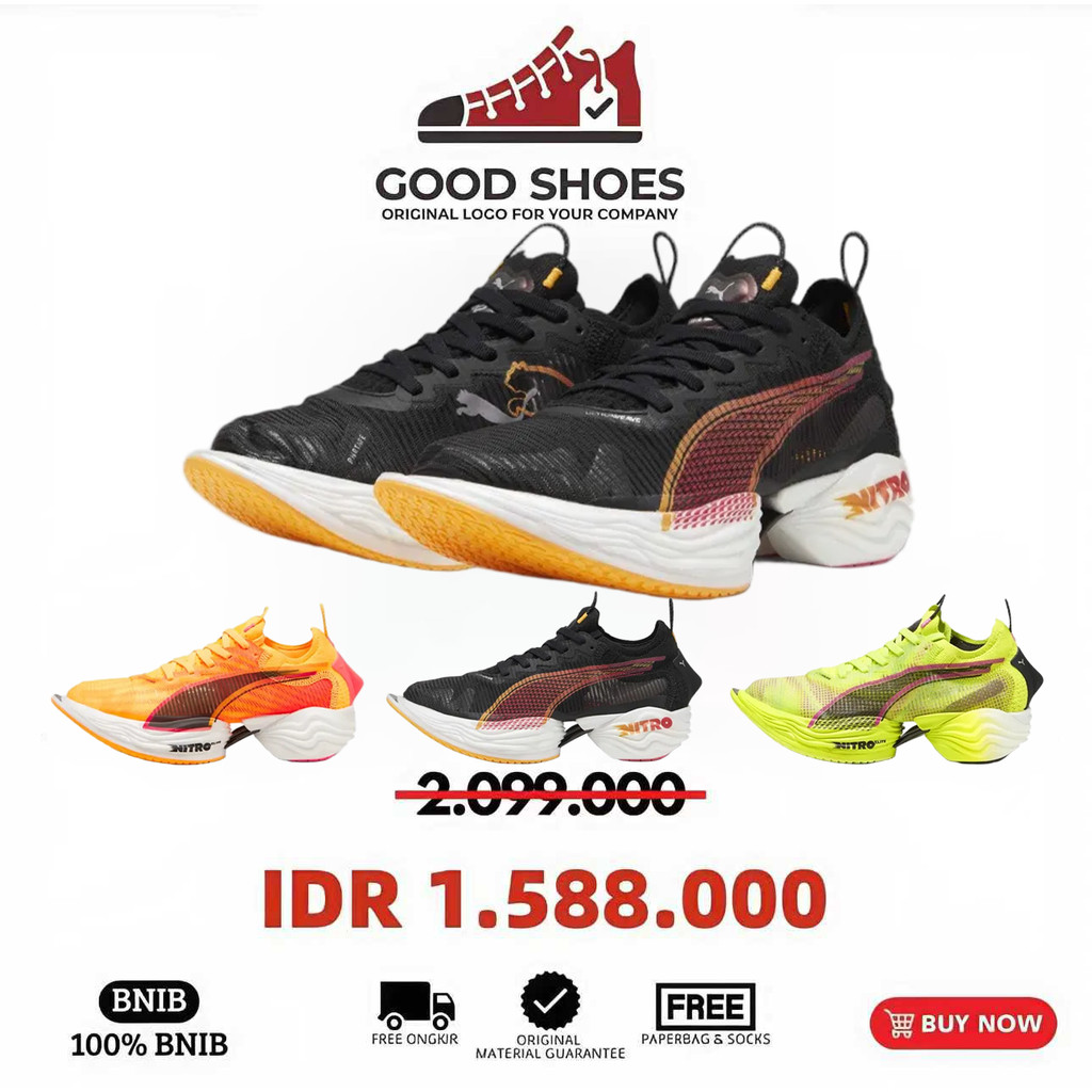 一雙免費襪子PUMA Fast-R Nitro Elite 2 original maraton 低幫跑鞋舒適輕便防滑耐 | 蝦皮購物