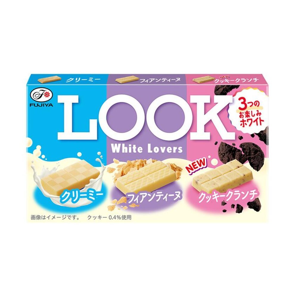*貪吃熊* 日本 不二家 FUJIYA LOOK 綜合白可可風味塊 可可 可可塊 綜合可可風味塊 | 蝦皮購物