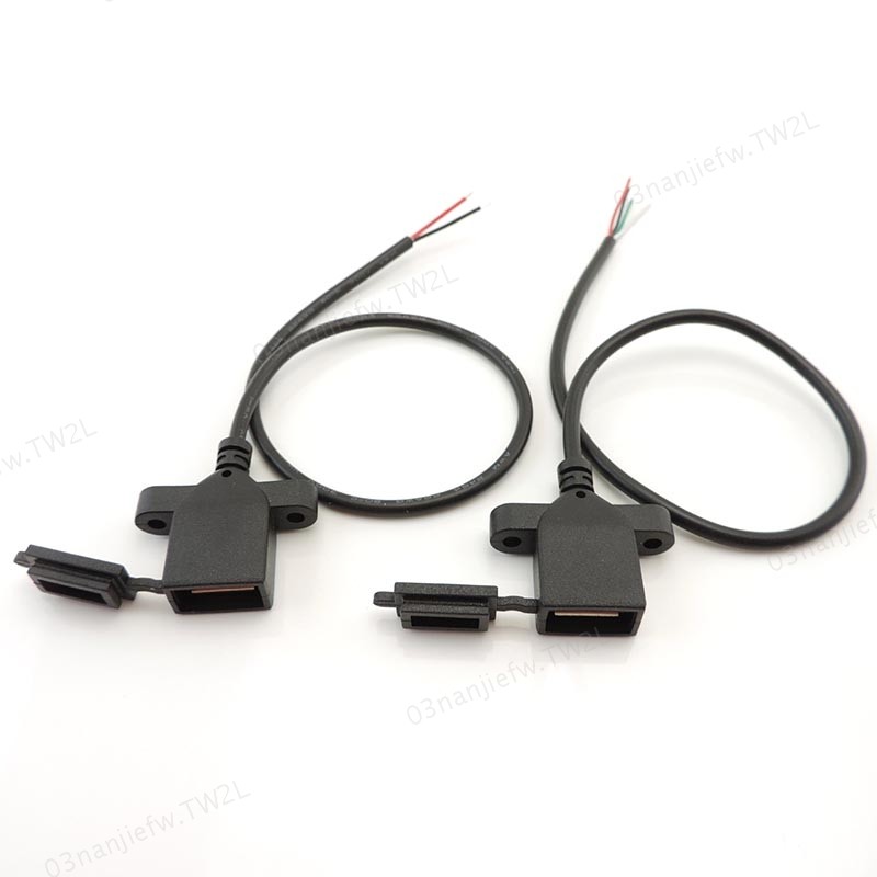 2pin 4pin diy USB 母插頭電源插座電纜防塵蓋連接器銲線母插座端口數據充電線 TW2L | 蝦皮購物