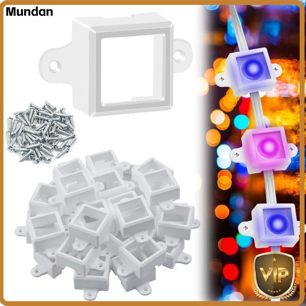 MUNDAN 5 件 LED 支架,耐候性通用戶外燈座,H705 屋簷安裝燈夾,用於 Govee LED 燈燈配件 | 蝦皮購物