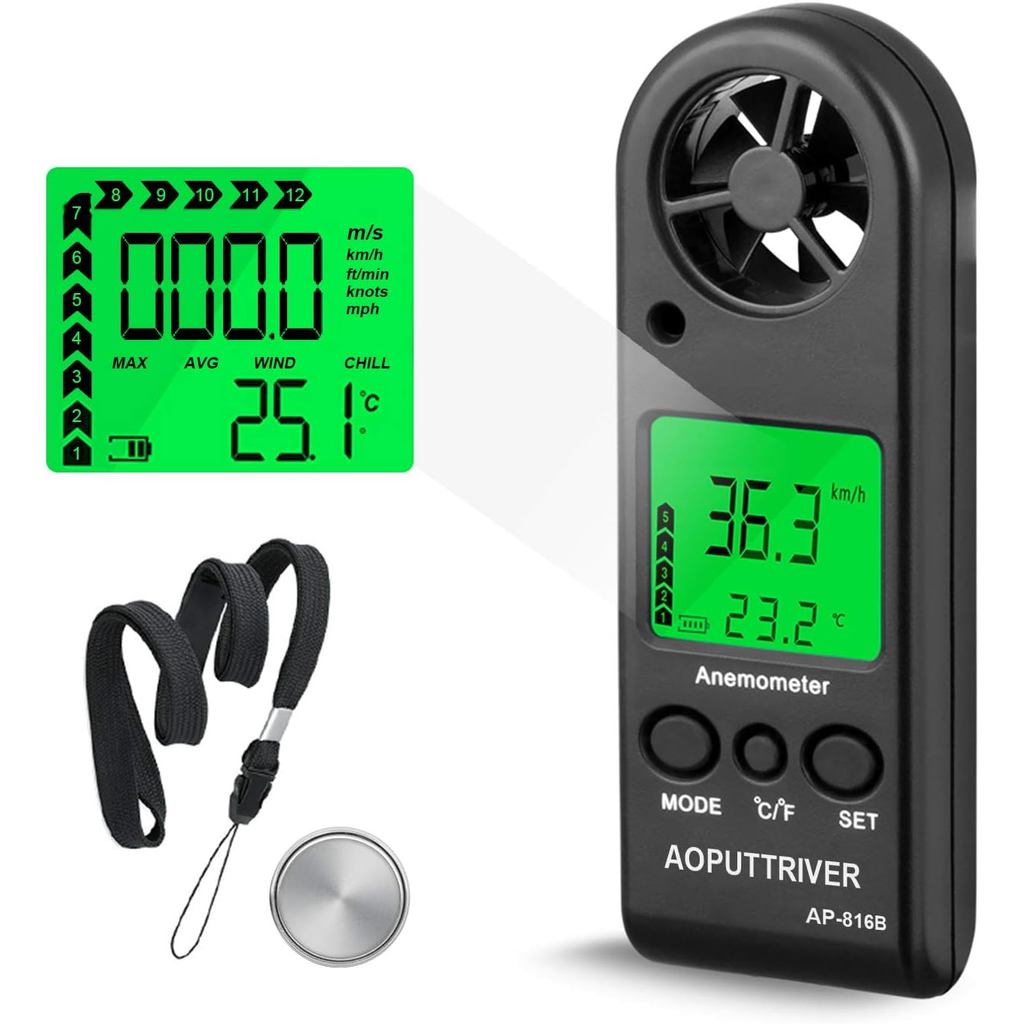 Anemometer Handheld Wind Speed Meter for Measuring Wind Spee | 蝦皮購物