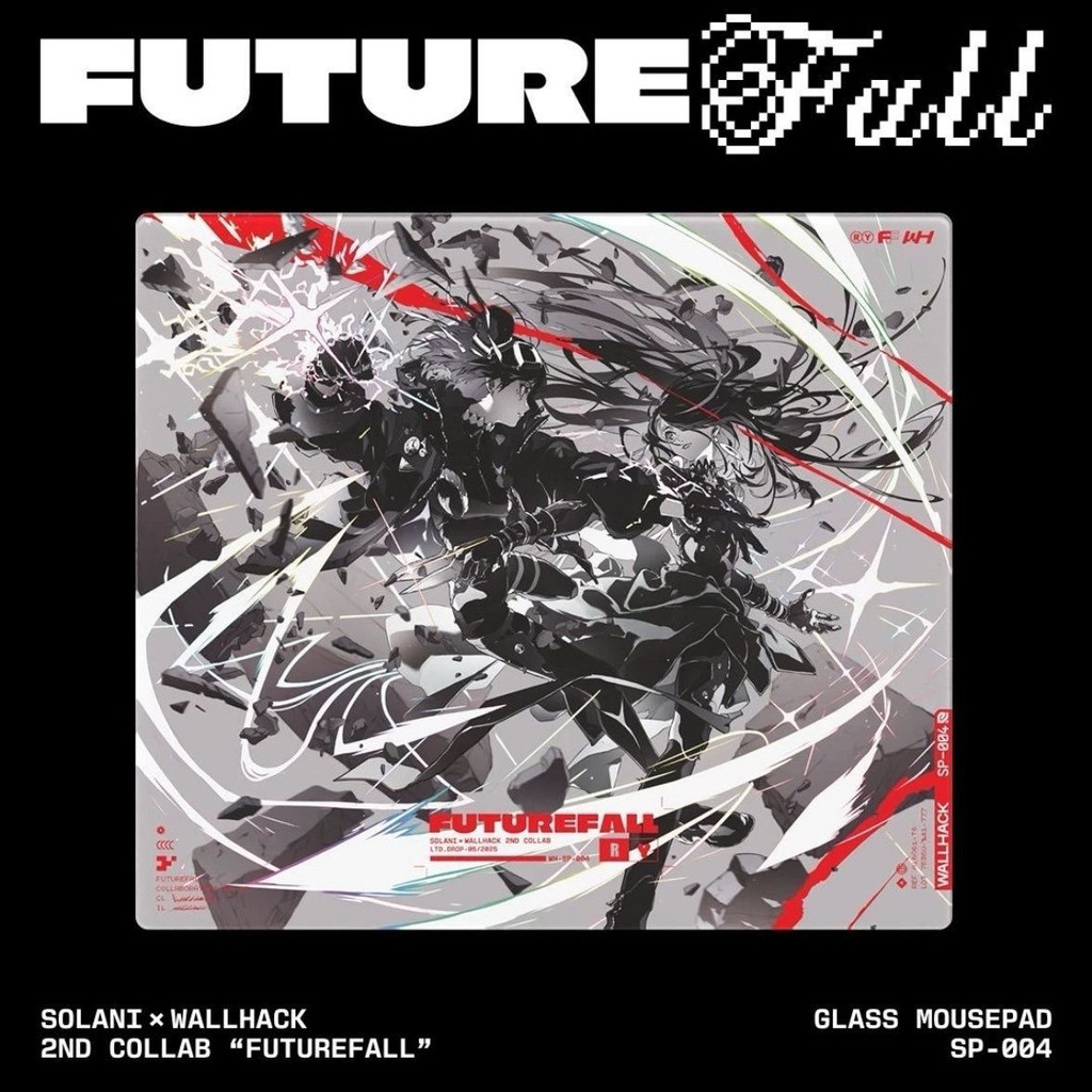 四葉草🍀WALLHACK 4.0 Futurefall未來降臨電競鋼化順滑玻璃滑鼠墊複刻