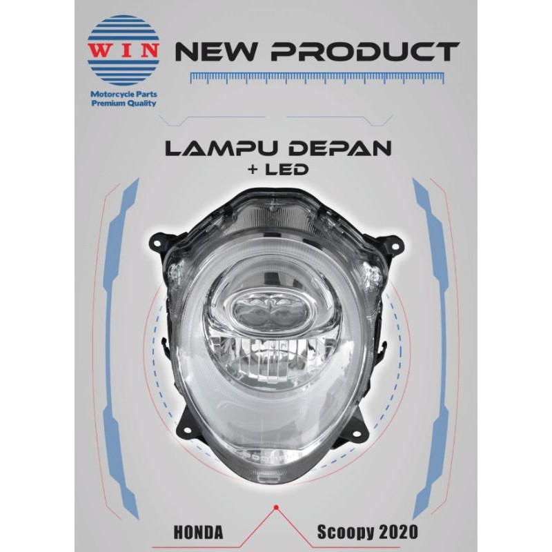 Scoopy 新 LED 頭燈 2020 2021 2022 2023/頭燈 Scoopy 新 LED 反光板 Scoo | 蝦皮購物