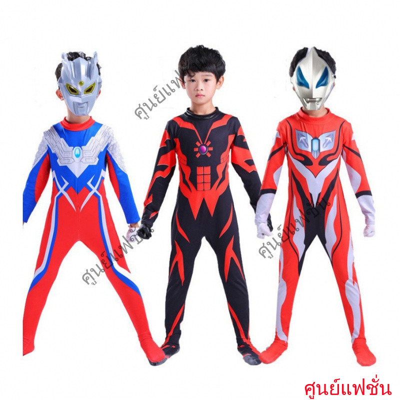 Cosplay 連身衣 Ultraman Tiga Zero Belial Ginga Geed 適合兒童萬聖節派對 F | 蝦皮購物