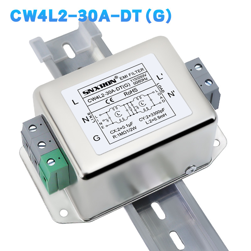 CW4L2-10A/20A/30A-DS 二段パワーフィルター単相 AC 220V 耐干渉周波数