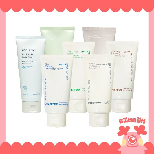 [現貨] Innisfree 火山泥洗面乳 清潔洗面乳 綠茶 泡沫洗面乳 洗面乳 清潔 滋潤 調理肌膚