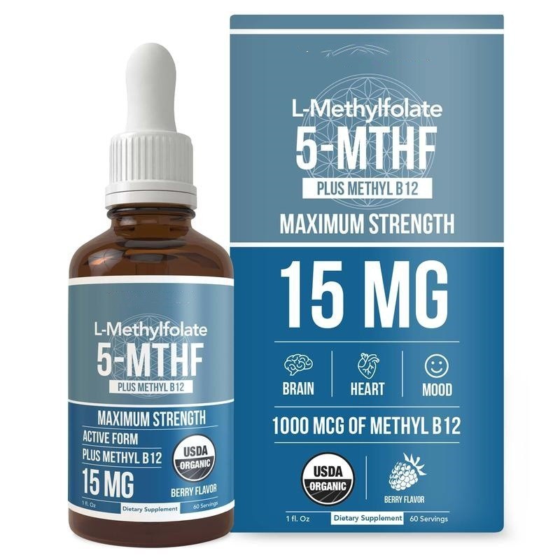 🚚 免運免稅 限時 維生素B12 葉酸滴劑 L-Methylfolate (15 mg) Plus Methyl | 蝦皮購物