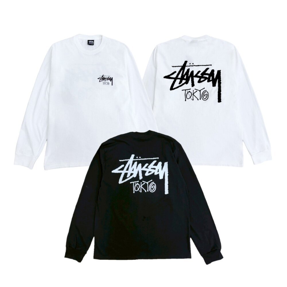 Stussy Stockx Tokyo FW25 LS Tee 薄長袖黑/白25C3993987【SPLY
