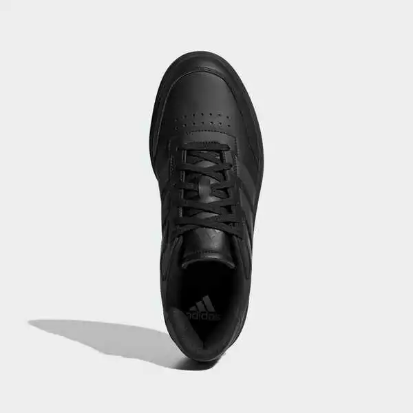征服全天候通勤的黑魂耐操神履——adidas Courtblock 復古球場板鞋 IF6449 深度評測