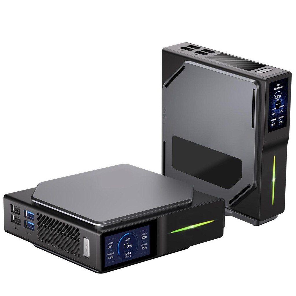 mini pc 主機 S1迷你主機帶智能溫度顯示屏 微型迷你電腦N100 mini PC專供 | 蝦皮購物