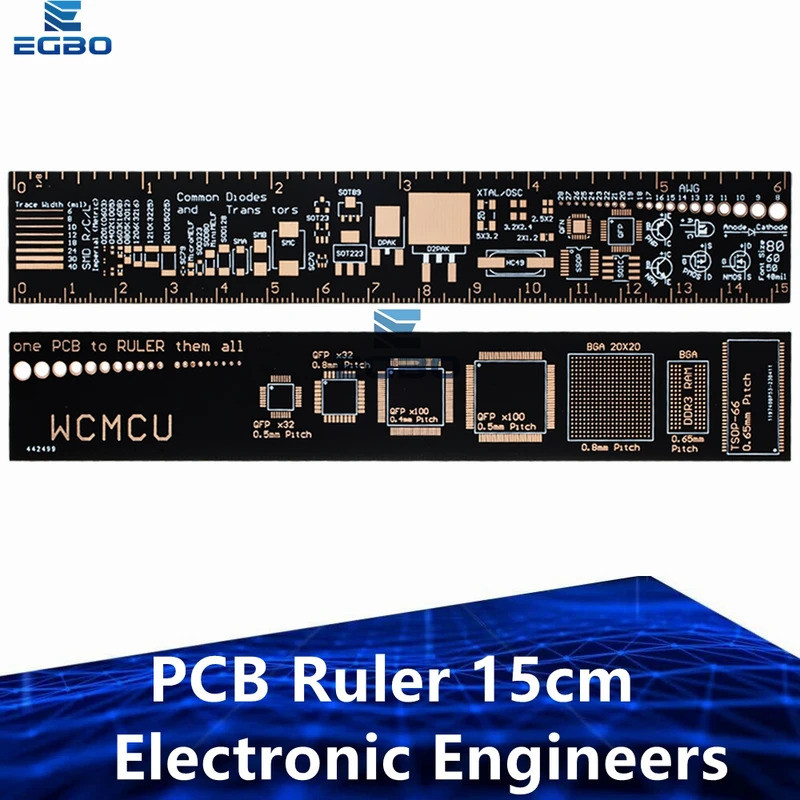1~5 PCS PCB 尺子適用於電子工程師適用於極客製造商適用於 Arduino 風扇 PCB 參考尺 PCB 包裝單 | 蝦皮購物