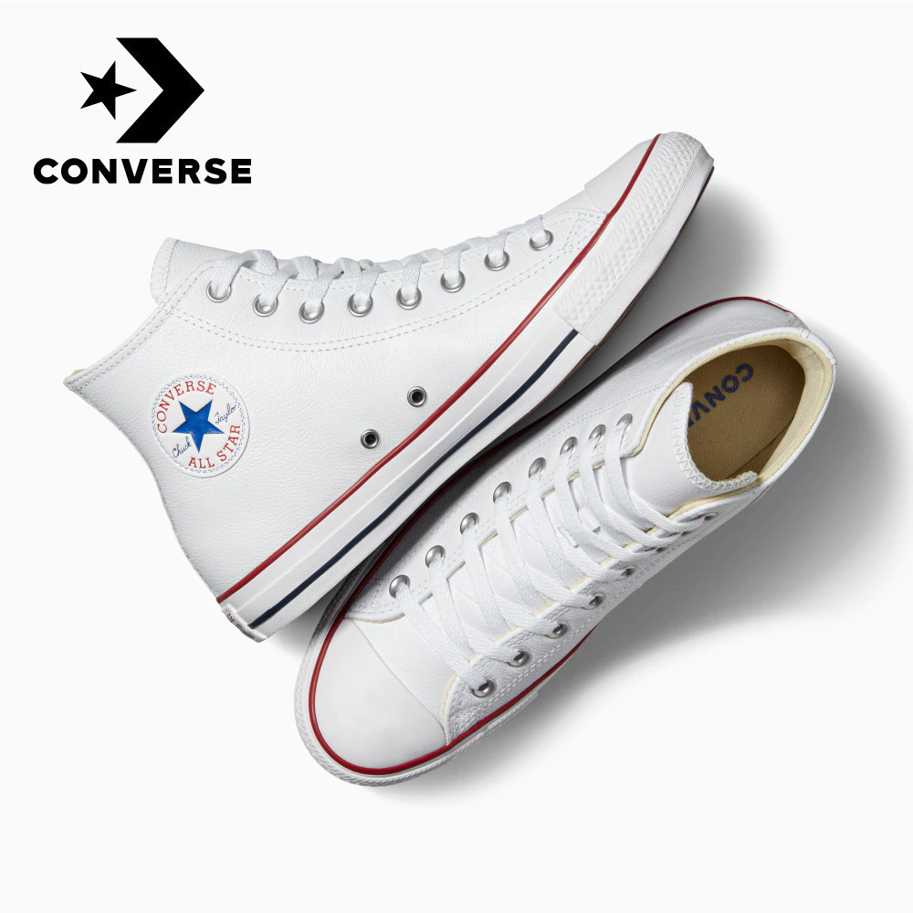告別帆布泛黃的純白高級感——Converse 全白真皮高筒休閒鞋 132169C 深度評測