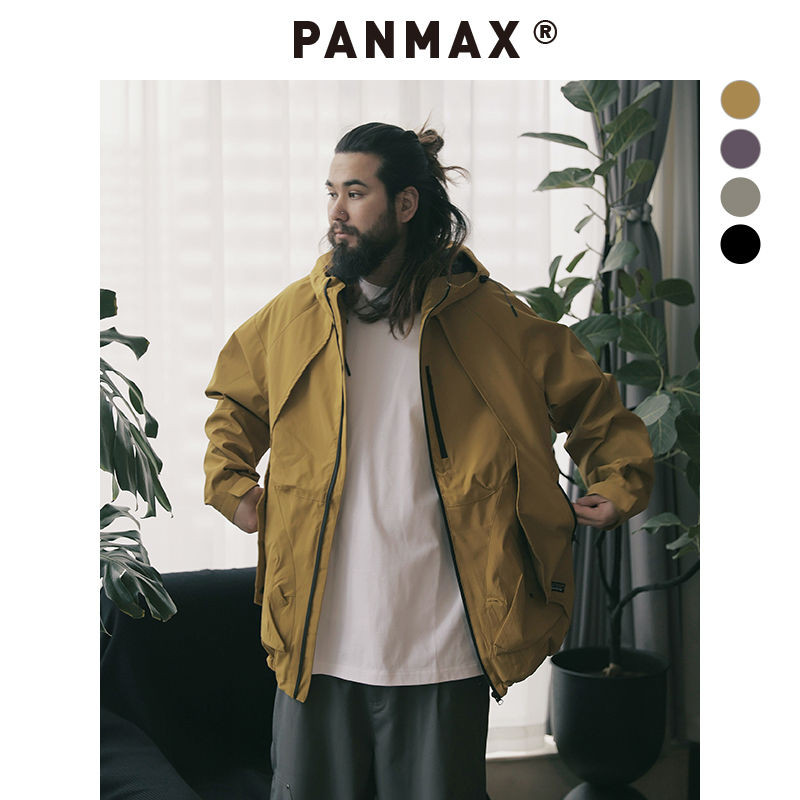 【優選】PANMAX潮牌大碼男裝2025春季新款戶外休閒防風工裝夾克連帽外套限定 | 蝦皮購物