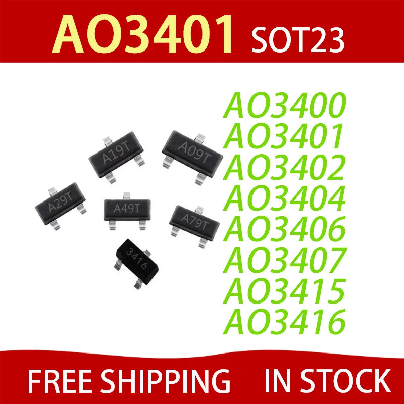 5PCS AO3400 AO3401 AO3402 AO3404 AO3406 AO3407 AO3415 AO3416 | 蝦皮購物