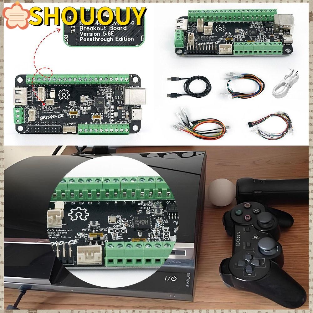 SHOUOUY Pico 格鬥板,直通 Hitbox 按鈕式街機格鬥板,專業 DIY 高級 Rp2040 USB 分線板 | 蝦皮購物
