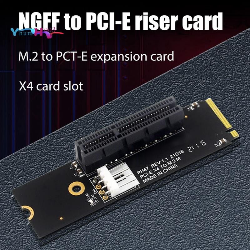 NGFF M.2 到 PCI-E 4X Riser 卡 M2 M Key 到 PCIe X4 適配器,帶 LED 指示燈 | 蝦皮購物