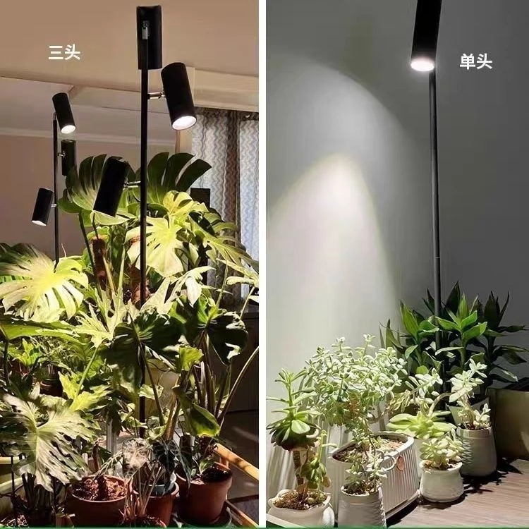 落地多頭補光燈立式植物燈三頭COB落地燈