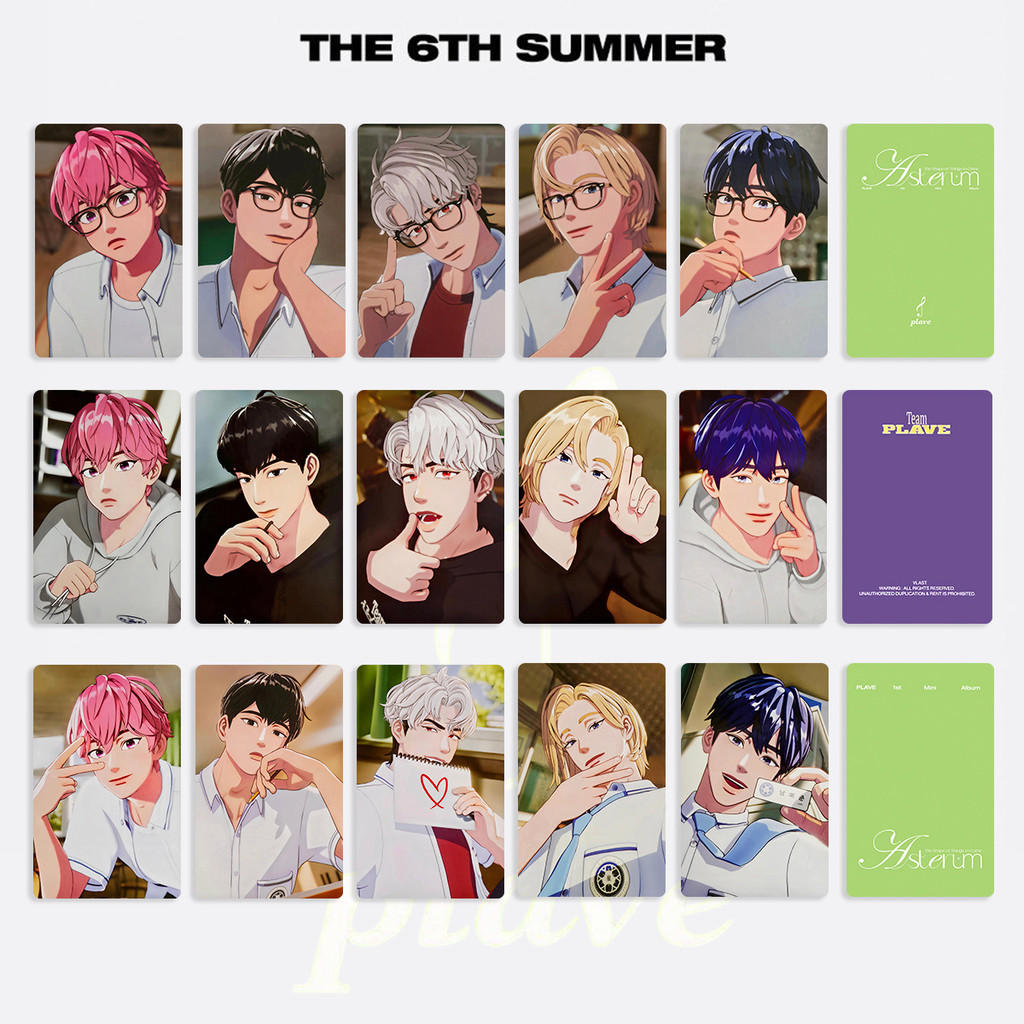 臺灣出貨🔥 正版🔥PLAVE 6th Summer六夏專卡K4衛衣卡Asterum普雷五皮下