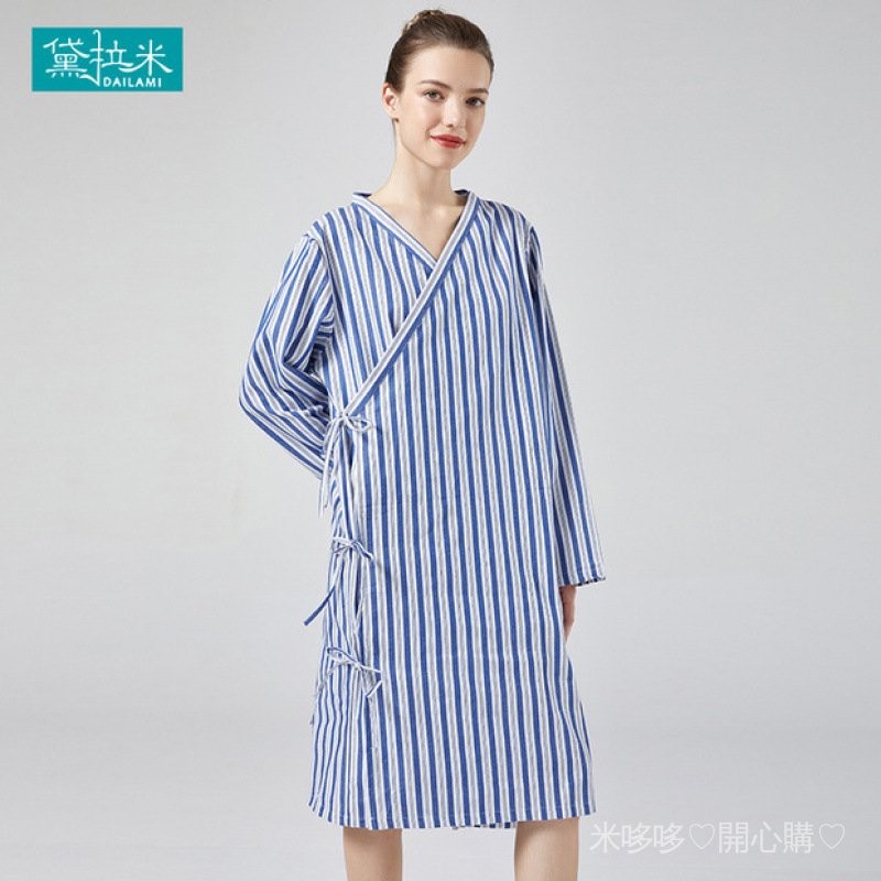 病號服 病號服女係帶大褂長款易穿脫護理服醫院病人睡袍男純棉病員衣服*料理服 康复服 護理服 病人服 病服 居家服 | 蝦皮購物