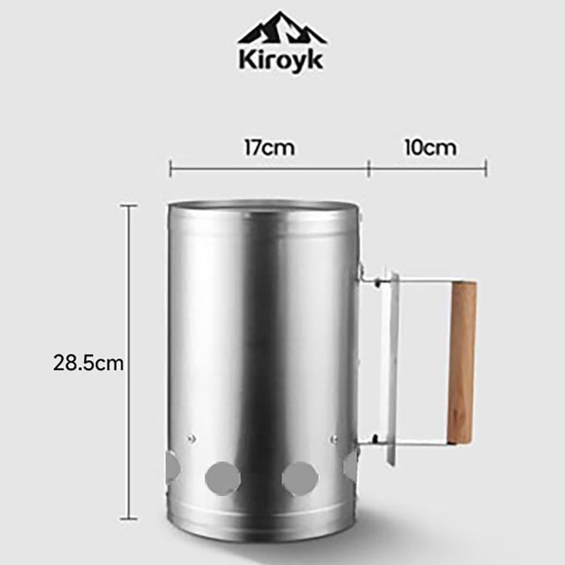 【臺灣熱賣】不鏽鋼引火桶 點碳神器 木炭點火器 可手持引生碳戶外燒烤碳引燃工具《優選》【WJ】 | 蝦皮購物