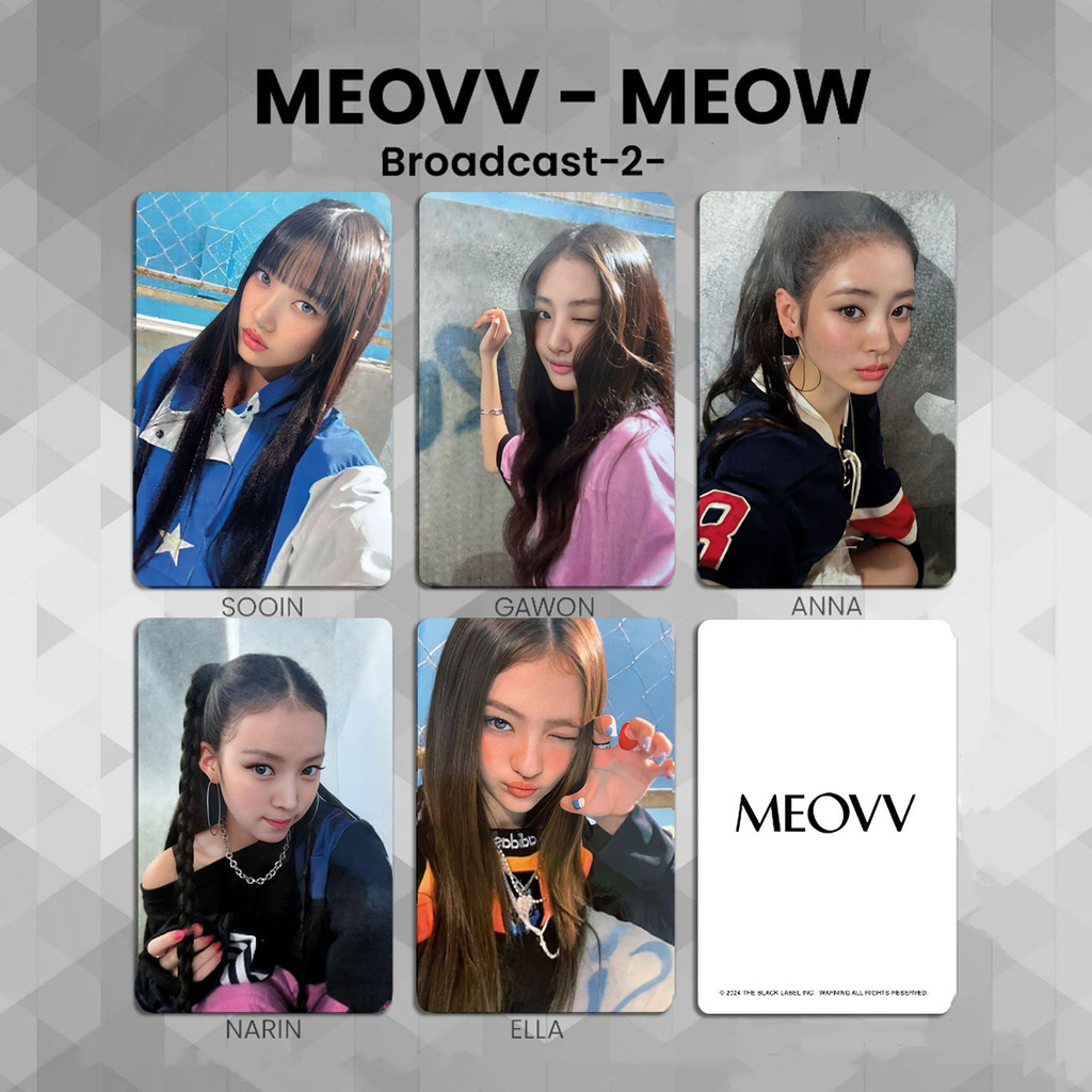 臺灣出貨🔥 正版🔥MEOVV小卡打歌卡BROADCAST專輯MEOW特典卡NPOP