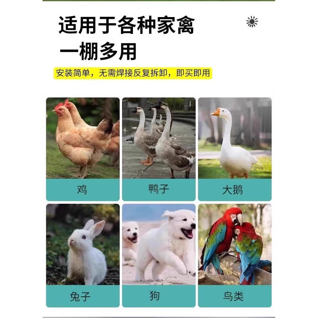 ⚡台灣現貨⚡戶外養殖棚 雞籠 雞舍 鴨籠子 白鐵籠 養雞棚防雨棚雞窩室外搭建家禽雞籠子組裝鴿舍家用大號 | 蝦皮購物