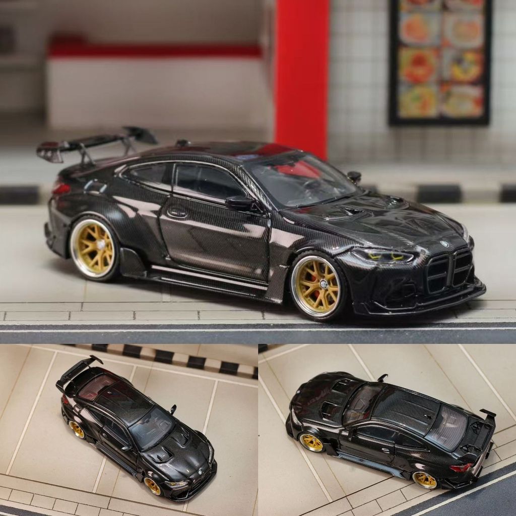 SW 1/64 寶馬BMW G82 M4 ADRO BODY KIT 黑色合金壓鑄汽車模型玩俱生日