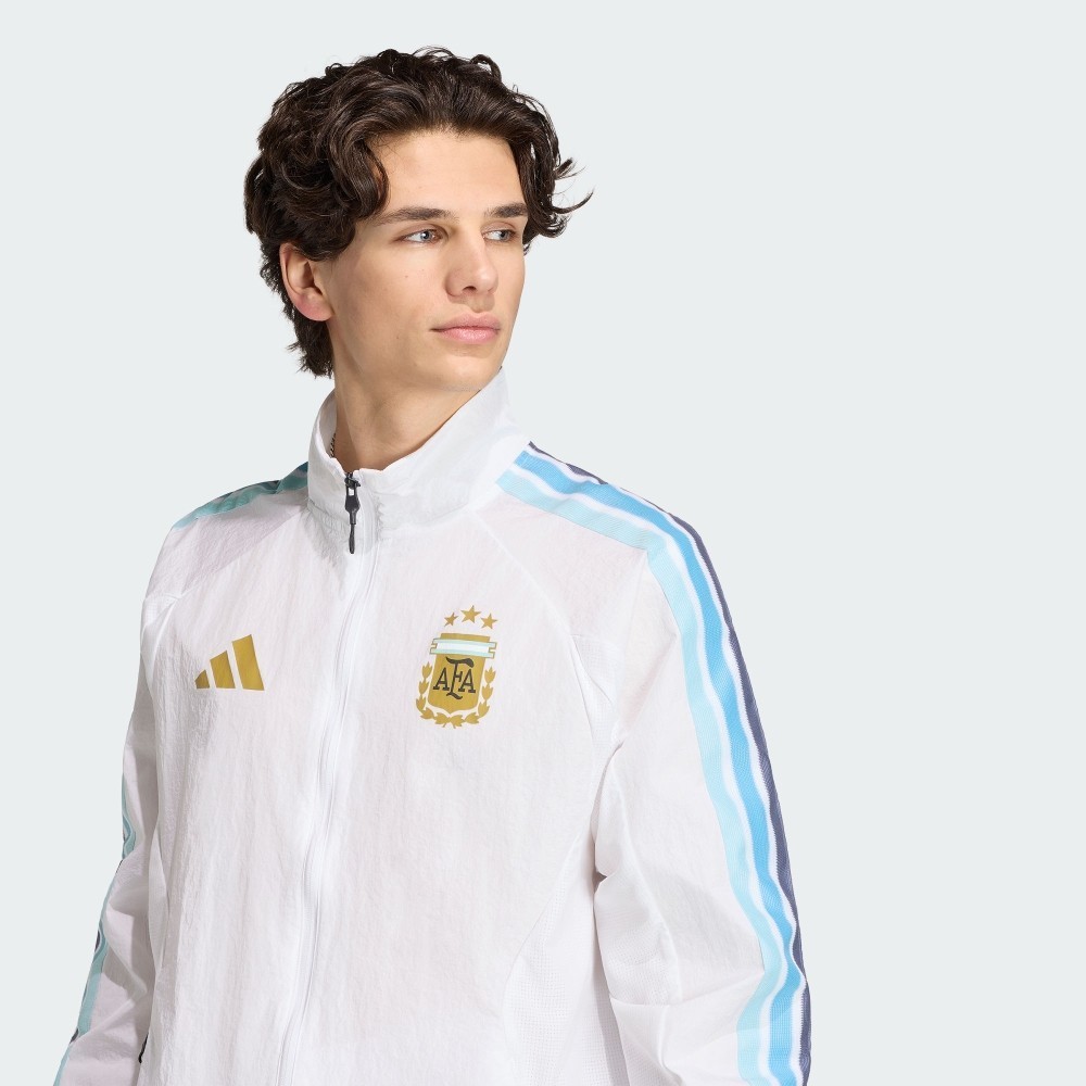 adidas 阿根廷主場進場外套 JZ6285 評價：不是只有球迷能穿的白色機能外套 (7/11)