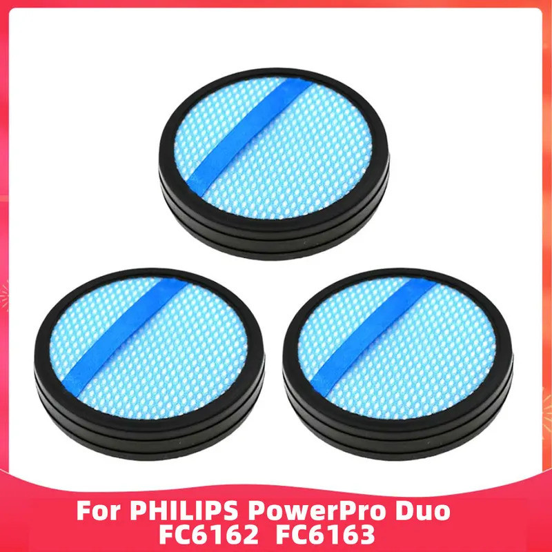 Vhbw set di 3x filtro compatibile con Philips PowerPro Duo FC6164, FC6166, FC6162, FC6163 aspirapolvere a batteria - filtro in spugna | Leroy Merlin