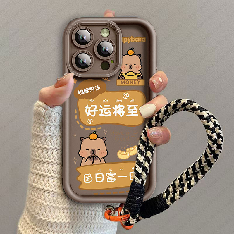 好運卡皮巴拉掛繩 防摔殼 Realme Narzo 50A 50i C25Y C21Y C21 C15 C30 手機殼 | 蝦皮購物