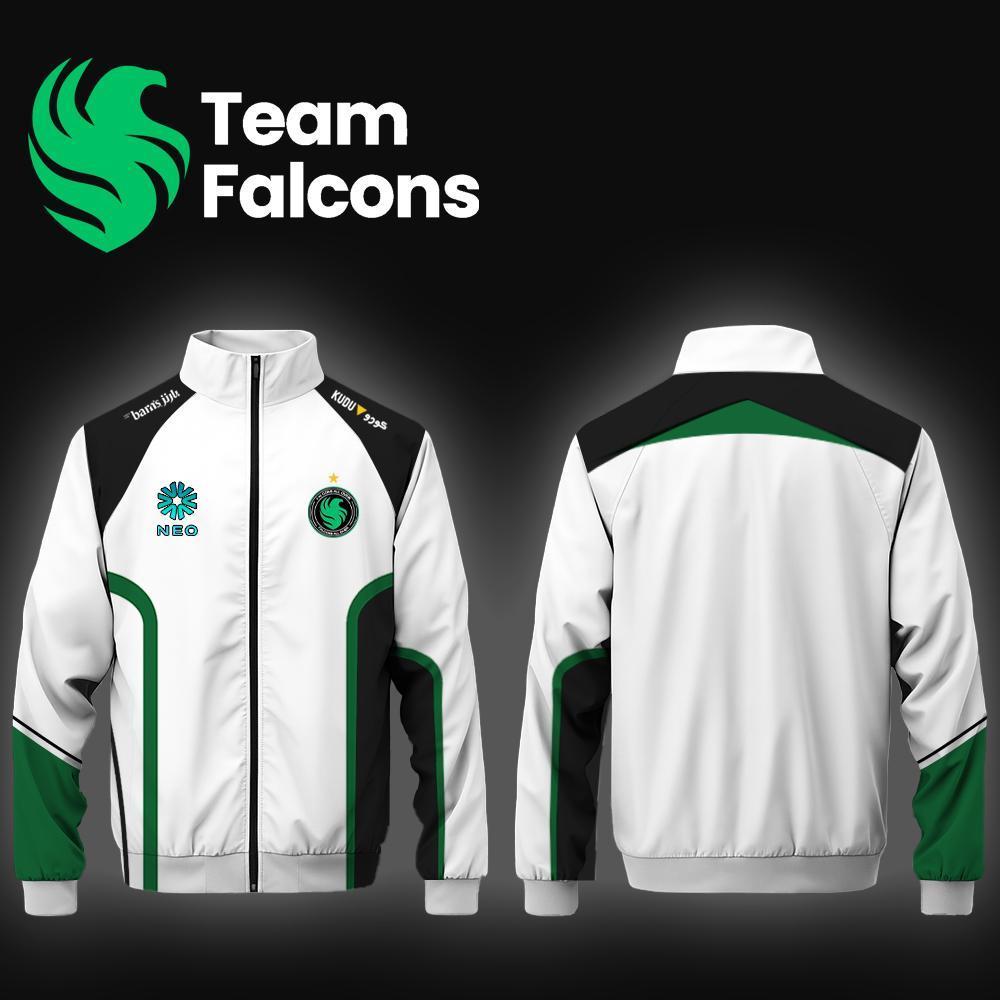 男士電競夾克 Team Falcons 長袖秋冬制服 CS2 NiKo m0NESY 訓練球衣 | 蝦皮購物