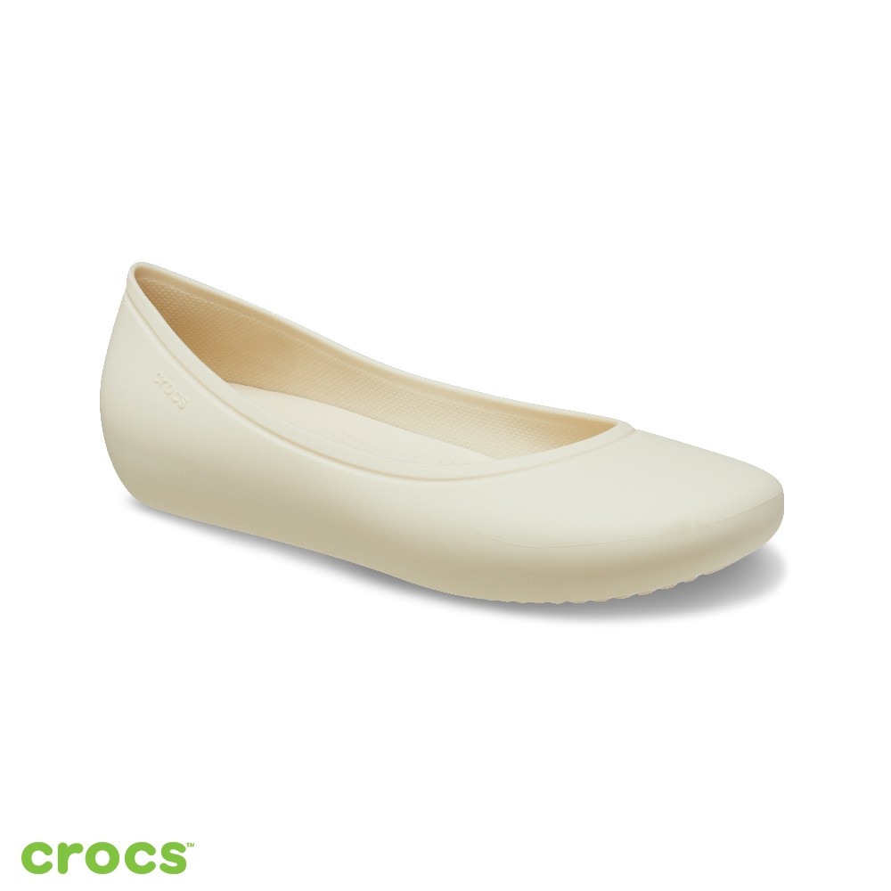 Crocs 卡駱馳 (女鞋)布魯克林平底鞋-水泥灰色-209384-160_洞洞鞋 | 蝦皮購物