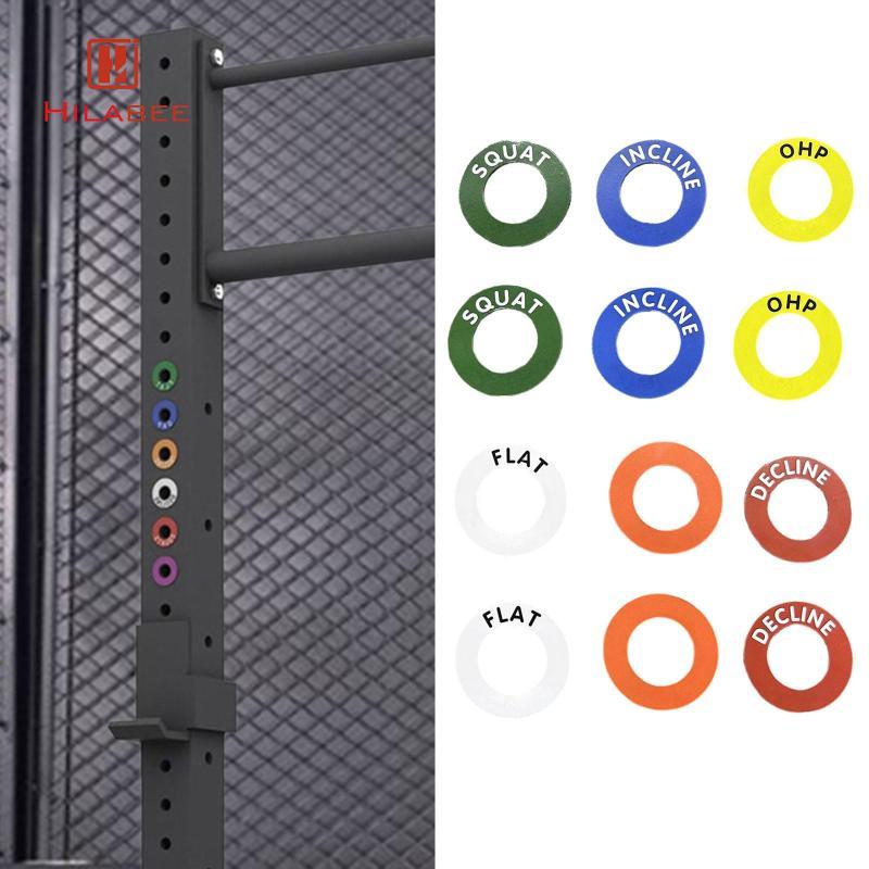 HILABEE 12x Power Squat Rack Marker 深蹲架位置標記標識環標籤啞鈴斑點武器槓鈴記憶標籤 | 蝦皮購物
