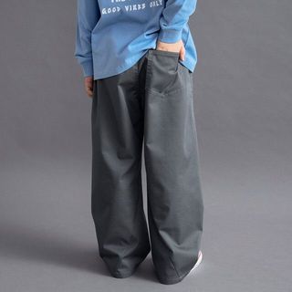 branshes 彈力斜紋寬褲