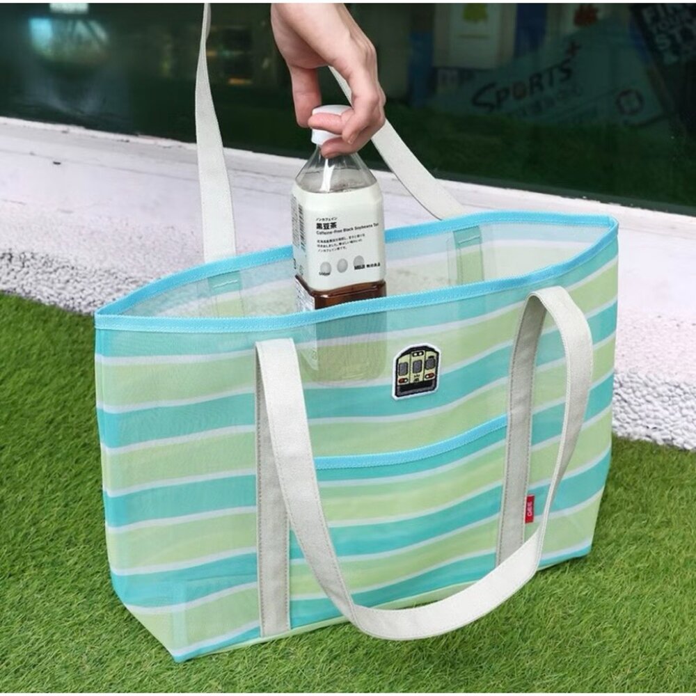 【台湾鉄道・限定】山嵐海風号 茄芷袋 漁師網バッグ 両面刺繍 大容量 山嵐號海風號E500 正反雙面刺繡茄芷袋購物袋阿嬤ㄟLV 大容量設計鐵道迷