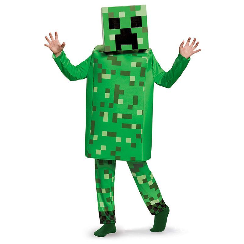 【上新】10@16麥塊萬聖節 萬聖節服裝 麥塊服飾 cosplay 萬聖節我的世界minecraft衣服cos服爬行 | 蝦皮購物