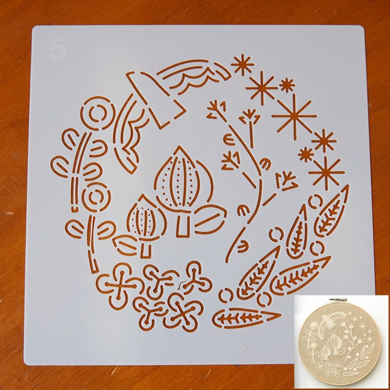 何仙生手工 花の物語刺繡模板diy拓圖模型 | 蝦皮購物
