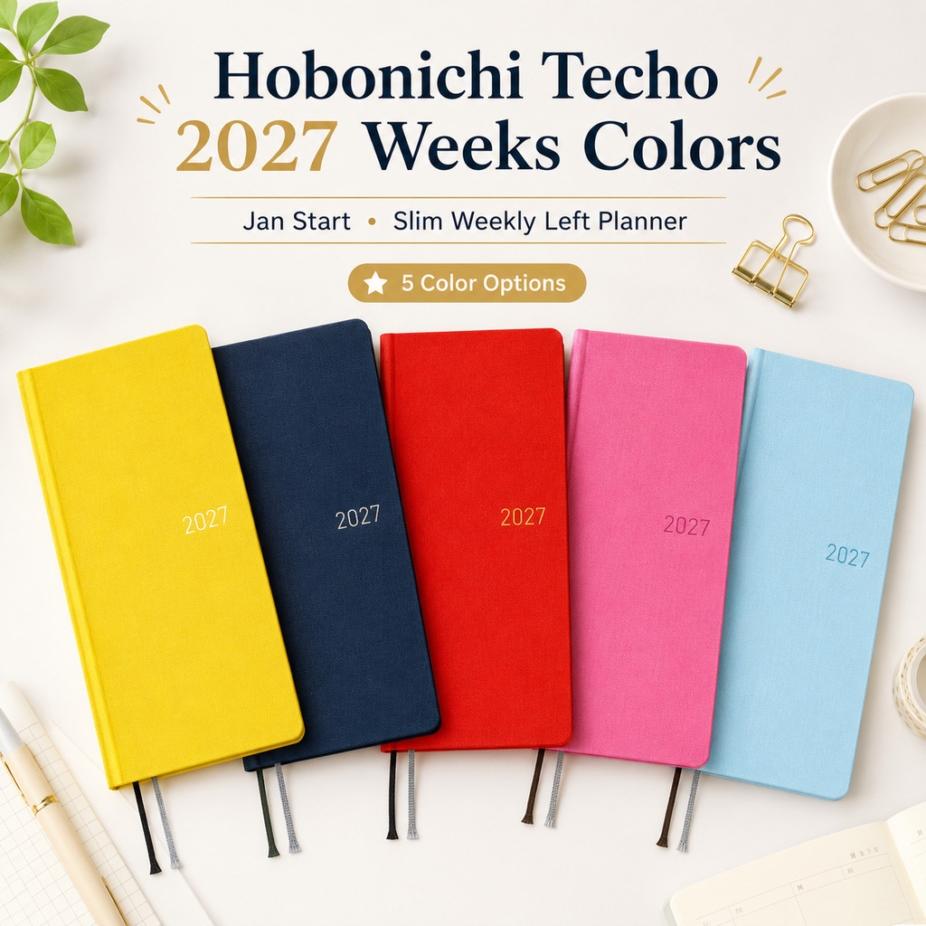 Hobonichi Techo 2027 Weeks Colors Edition Slim Vertical Week | 蝦皮購物