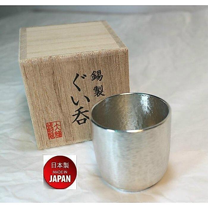 OSAKA SUZUKI~大阪錫器~45ml~8-11~錫杯~gu-sia~純錫杯~日本製造