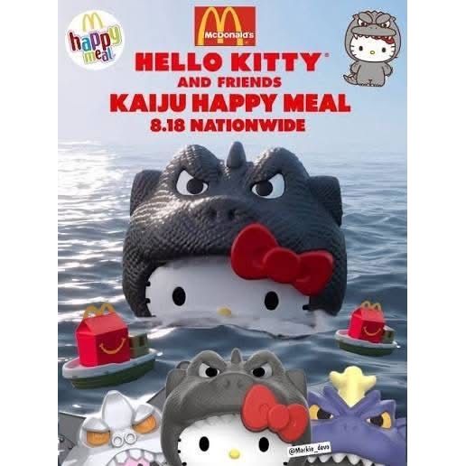 現貨｜2026🇺🇸 麥當勞 x Hello Kitty × Godzilla｜玩具公仔 | 蝦皮購物