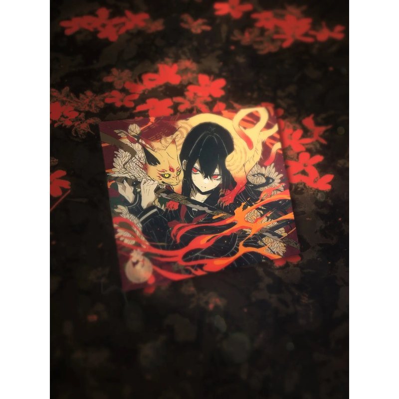 可開發票AbyssGaming【炎珀】二次元鋼化玻璃滑鼠墊電競遊戲FPS專用超大