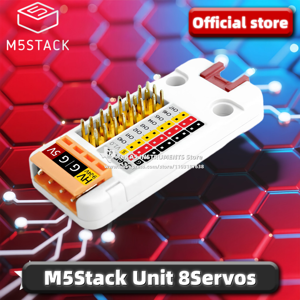 【TI 官方】M5Stack Unit 8Servos 8通道伺服驅動單元 (STM32F030) | 蝦皮購物