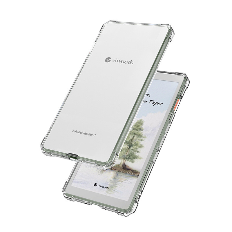 藍獅適用Viwoods AiPaper Reader 電子書手機殼四角氣囊防摔透明軟殼