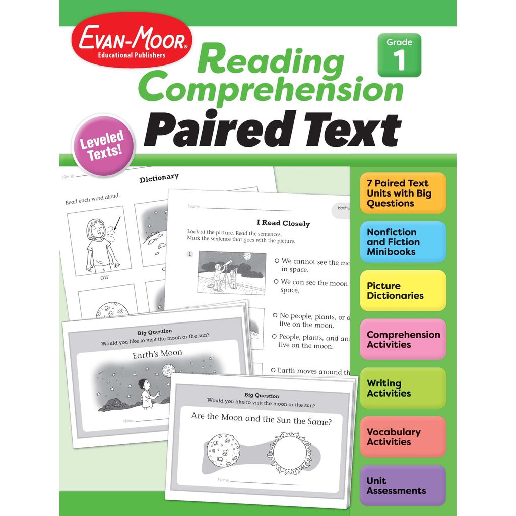 Reading Comprehension: Paired Text, Grade 1 Teacher Resource/Evan-Moor ...