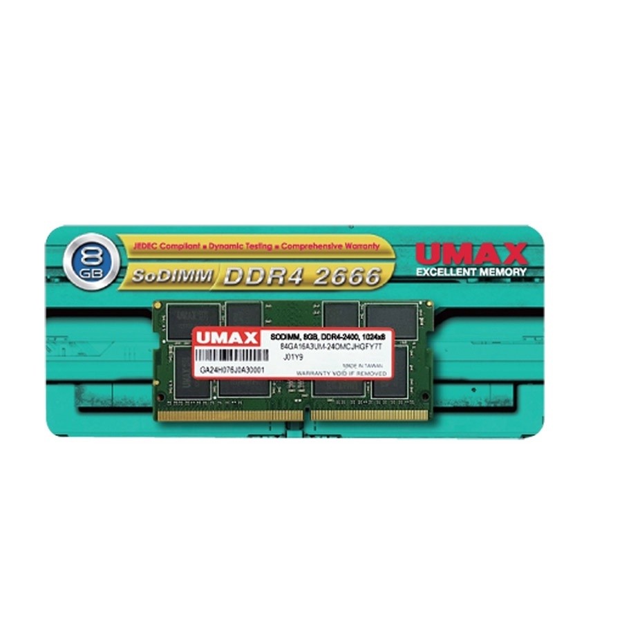 UMAX力晶NB 8GB DDR4-2666 (1024*8) 筆電/SO-DIMM/RAM記憶體/原價屋