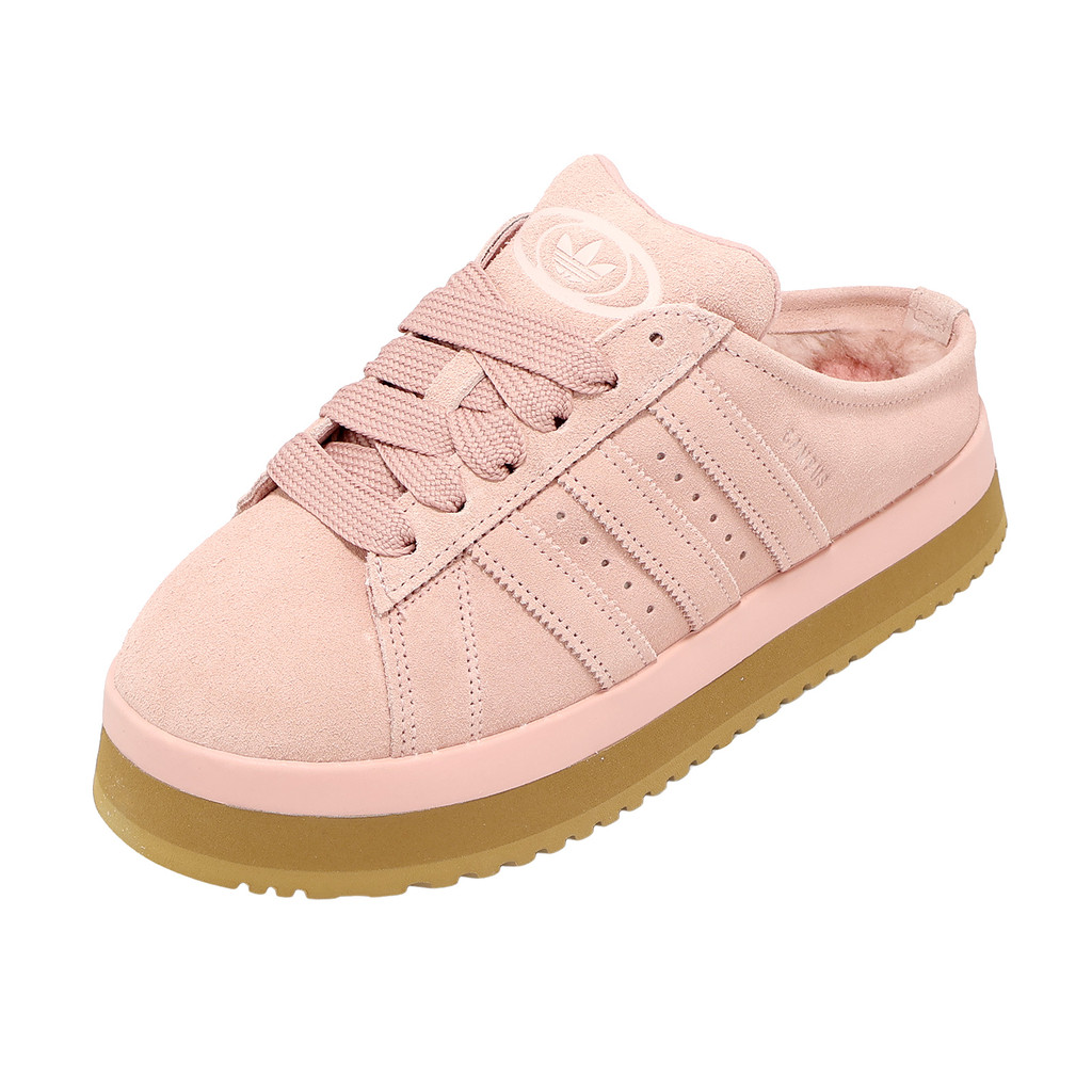 adidas 懶人鞋 Campus 00S WTR LO W 女鞋 穆勒鞋 粉紅 麂皮 厚底 [ACS] JR3238 | 蝦皮購物